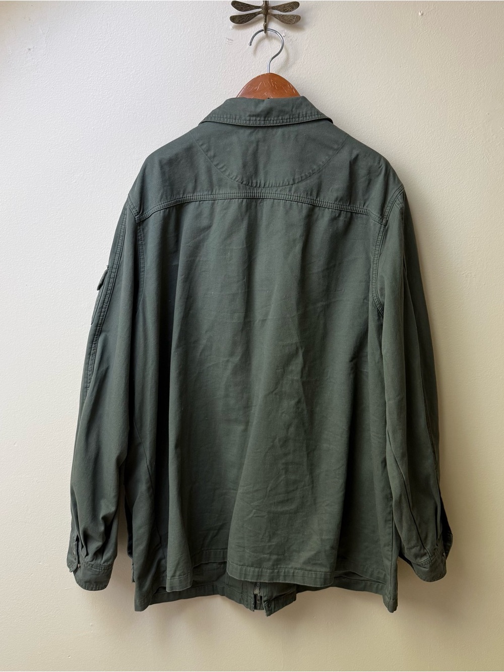 Boulder Creek Olive Military Field Jacket with Utility Pockets - Picture 7 of 14